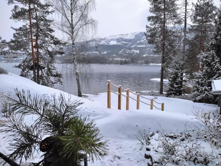 Hytte Ved Vravatnet I Vradal Bagian luar foto