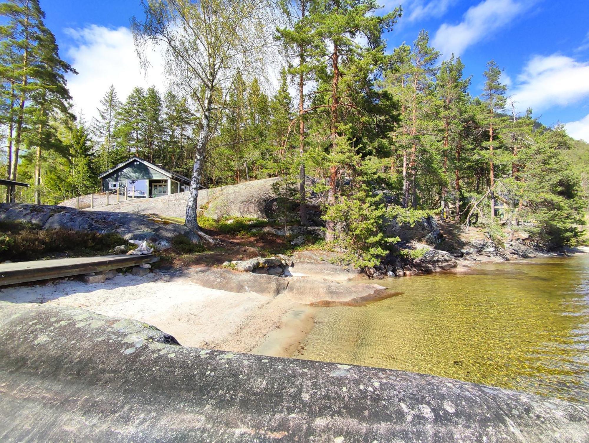 Hytte Ved Vravatnet I Vradal Bagian luar foto